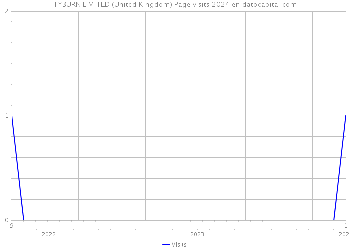 TYBURN LIMITED (United Kingdom) Page visits 2024 