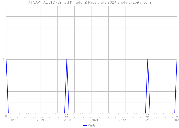AJ CAPITAL LTD (United Kingdom) Page visits 2024 