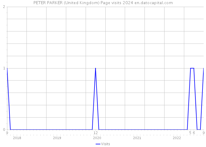PETER PARKER (United Kingdom) Page visits 2024 