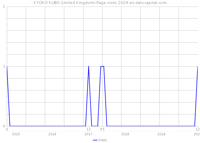 KYOKO KUBO (United Kingdom) Page visits 2024 