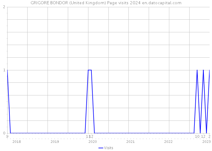 GRIGORE BONDOR (United Kingdom) Page visits 2024 