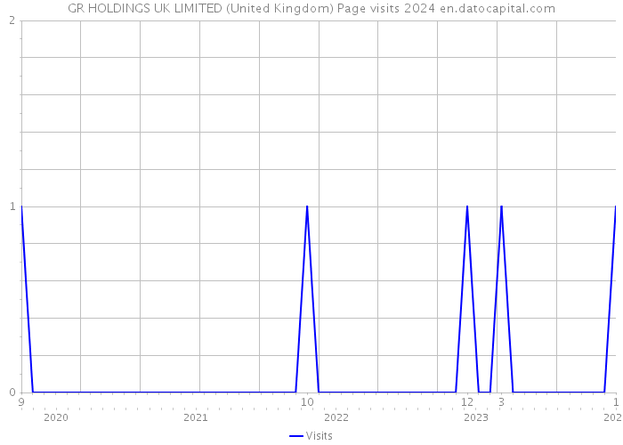 GR HOLDINGS UK LIMITED (United Kingdom) Page visits 2024 