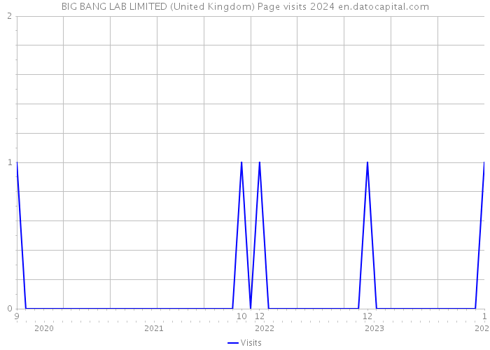 BIG BANG LAB LIMITED (United Kingdom) Page visits 2024 