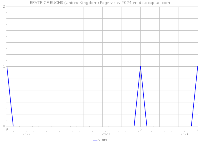 BEATRICE BUCHS (United Kingdom) Page visits 2024 
