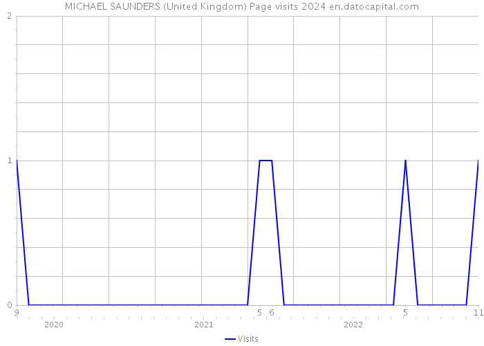 MICHAEL SAUNDERS (United Kingdom) Page visits 2024 