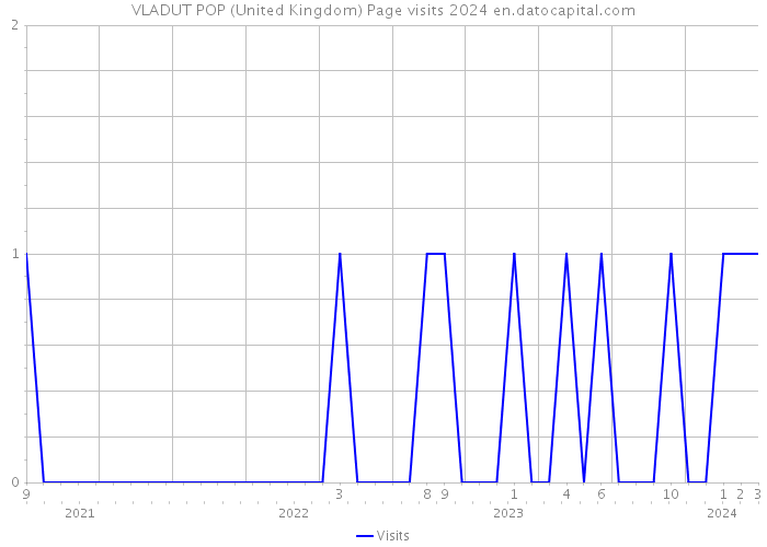 VLADUT POP (United Kingdom) Page visits 2024 