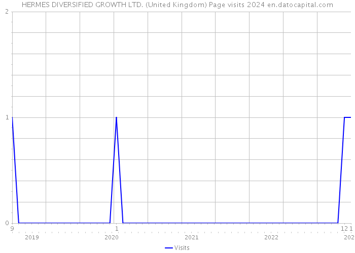 HERMES DIVERSIFIED GROWTH LTD. (United Kingdom) Page visits 2024 