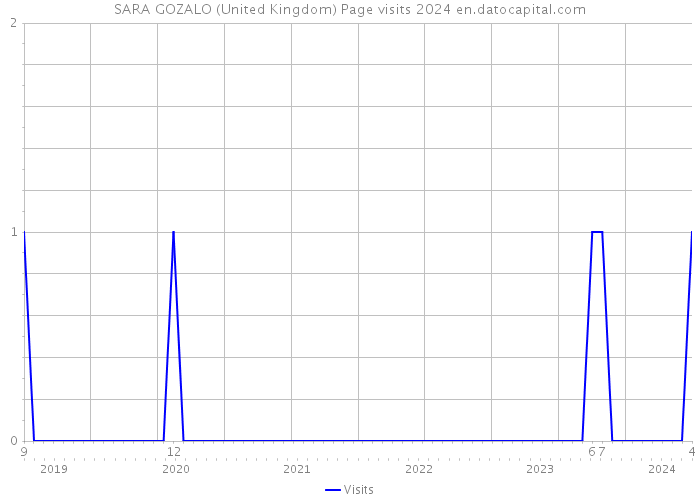 SARA GOZALO (United Kingdom) Page visits 2024 