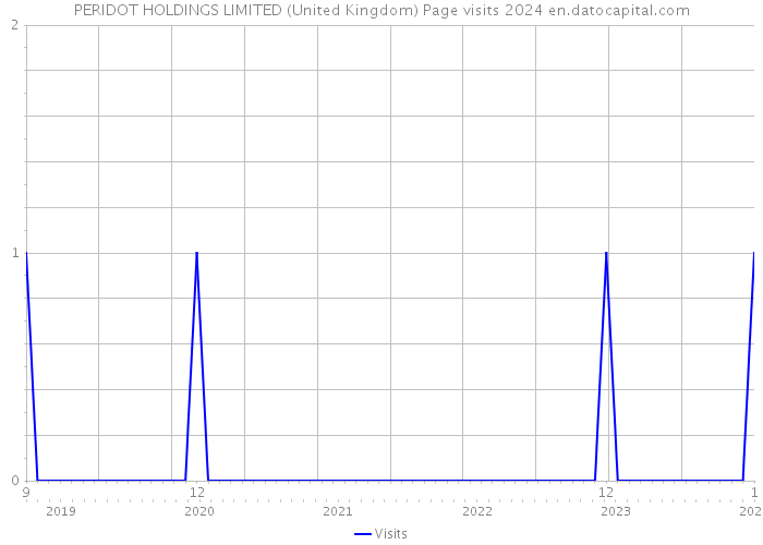 PERIDOT HOLDINGS LIMITED (United Kingdom) Page visits 2024 