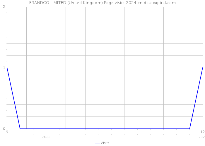 BRANDCO LIMITED (United Kingdom) Page visits 2024 