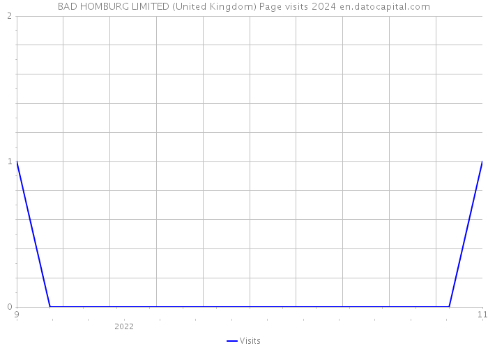 BAD HOMBURG LIMITED (United Kingdom) Page visits 2024 