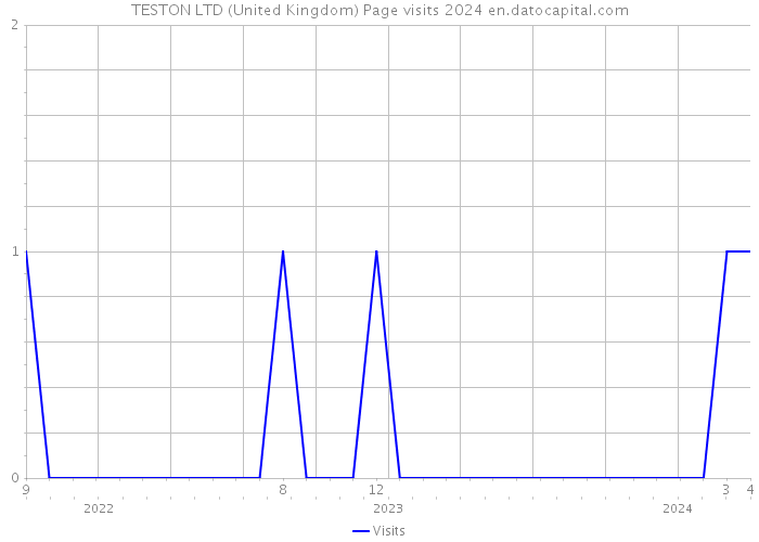 TESTON LTD (United Kingdom) Page visits 2024 