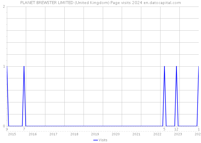 PLANET BREWSTER LIMITED (United Kingdom) Page visits 2024 
