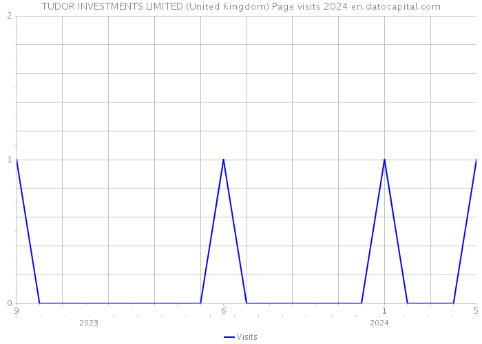 TUDOR INVESTMENTS LIMITED (United Kingdom) Page visits 2024 