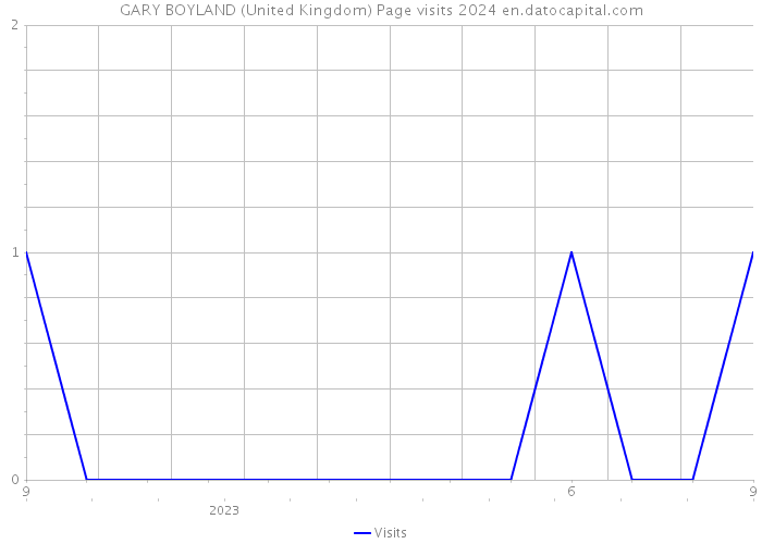 GARY BOYLAND (United Kingdom) Page visits 2024 