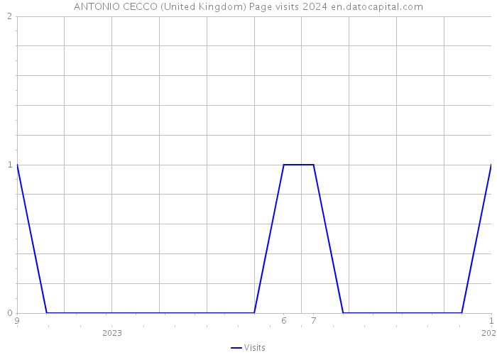 ANTONIO CECCO (United Kingdom) Page visits 2024 