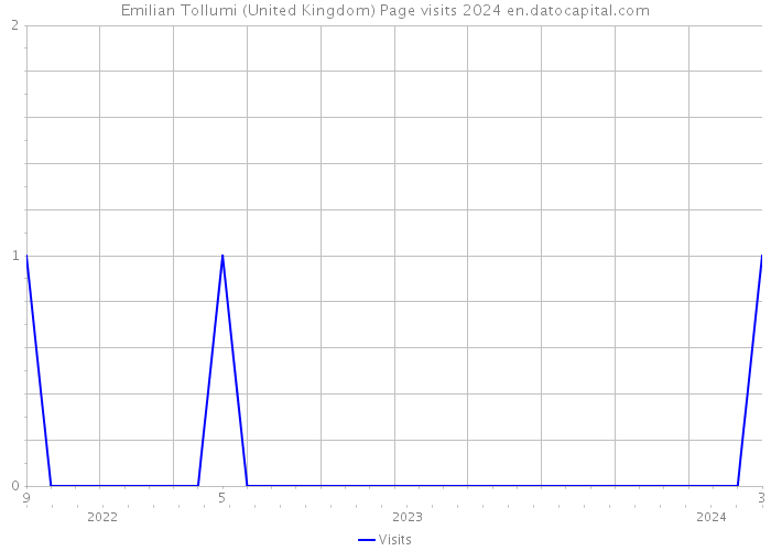 Emilian Tollumi (United Kingdom) Page visits 2024 