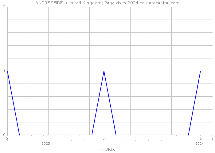 ANDRE SEIDEL (United Kingdom) Page visits 2024 