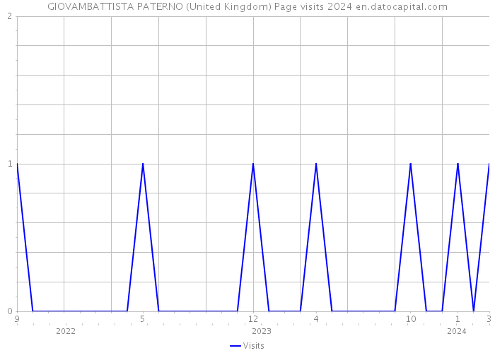 GIOVAMBATTISTA PATERNO (United Kingdom) Page visits 2024 