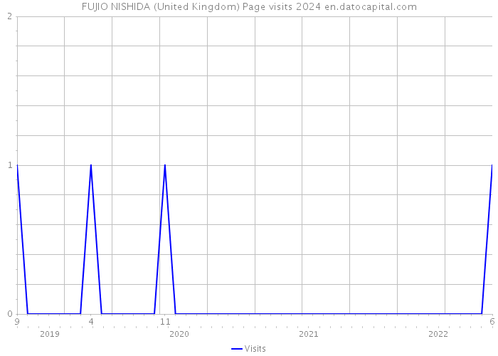 FUJIO NISHIDA (United Kingdom) Page visits 2024 