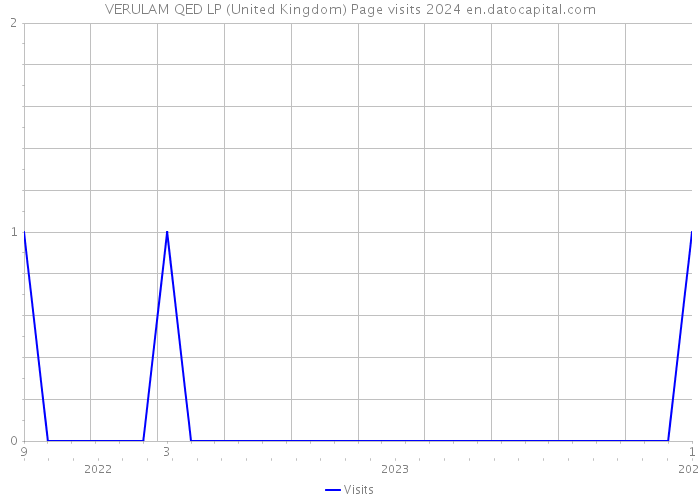 VERULAM QED LP (United Kingdom) Page visits 2024 