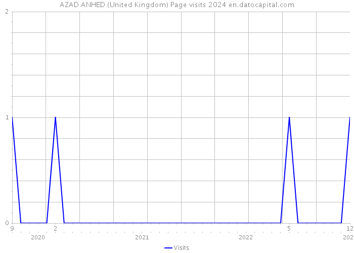 AZAD ANHED (United Kingdom) Page visits 2024 
