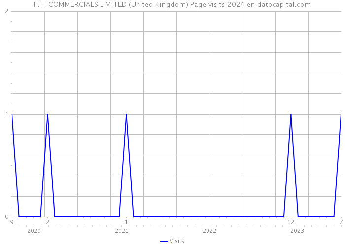 F.T. COMMERCIALS LIMITED (United Kingdom) Page visits 2024 