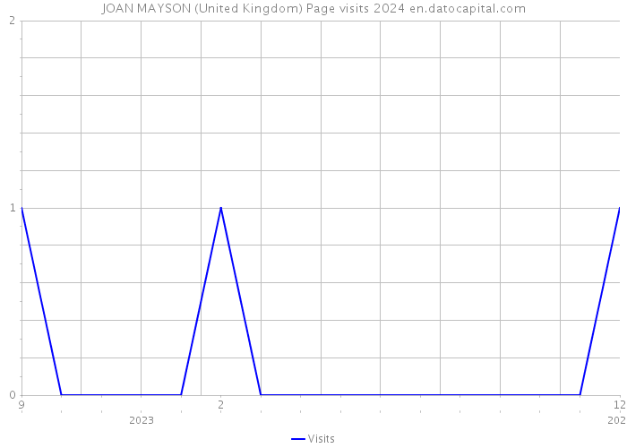 JOAN MAYSON (United Kingdom) Page visits 2024 