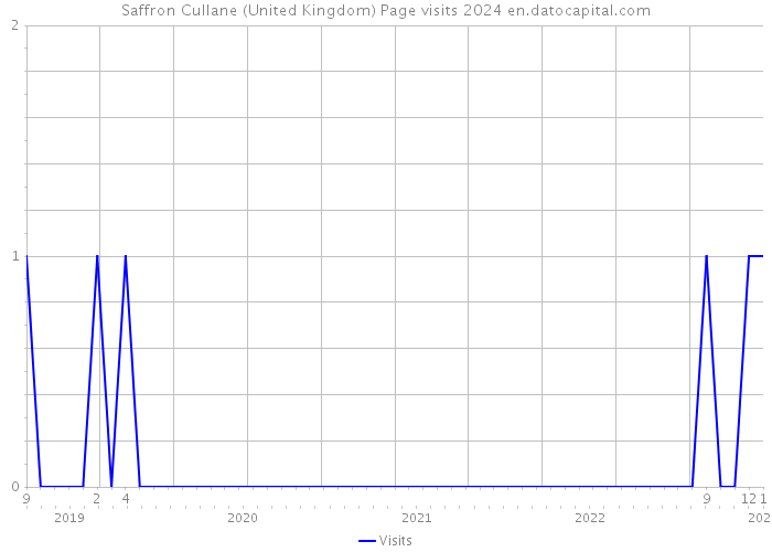 Saffron Cullane (United Kingdom) Page visits 2024 