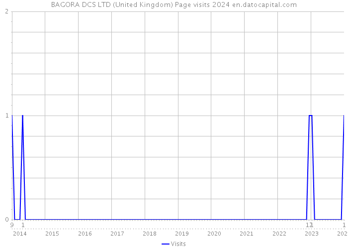 BAGORA DCS LTD (United Kingdom) Page visits 2024 