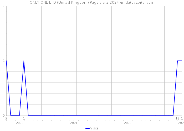 ONLY ONE LTD (United Kingdom) Page visits 2024 