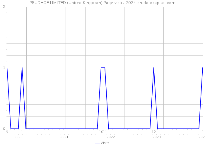 PRUDHOE LIMITED (United Kingdom) Page visits 2024 