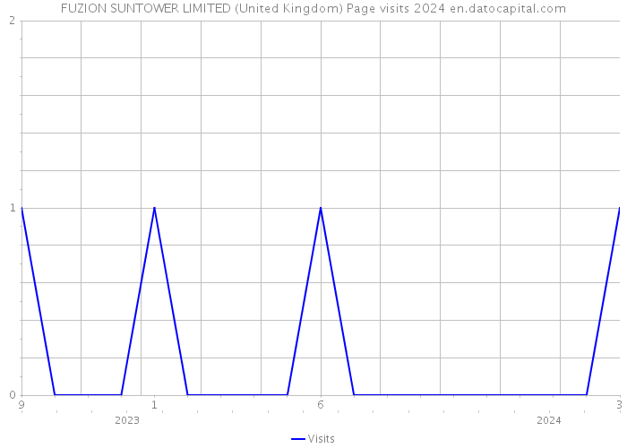 FUZION SUNTOWER LIMITED (United Kingdom) Page visits 2024 