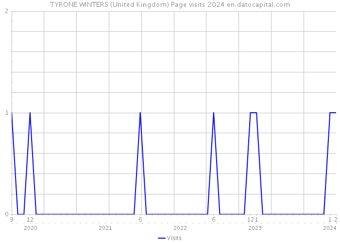 TYRONE WINTERS (United Kingdom) Page visits 2024 