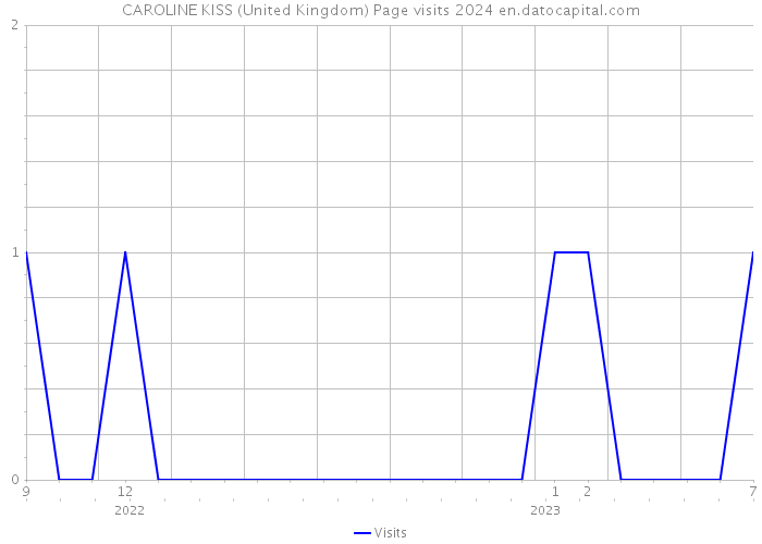 CAROLINE KISS (United Kingdom) Page visits 2024 