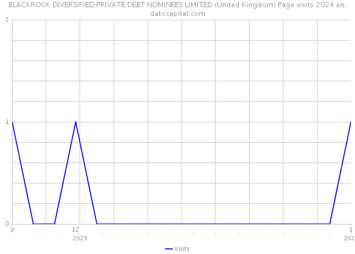BLACKROCK DIVERSIFIED PRIVATE DEBT NOMINEES LIMITED (United Kingdom) Page visits 2024 