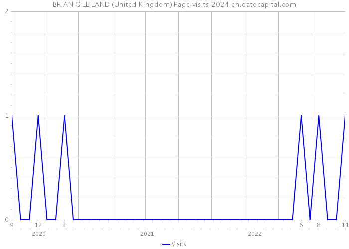 BRIAN GILLILAND (United Kingdom) Page visits 2024 