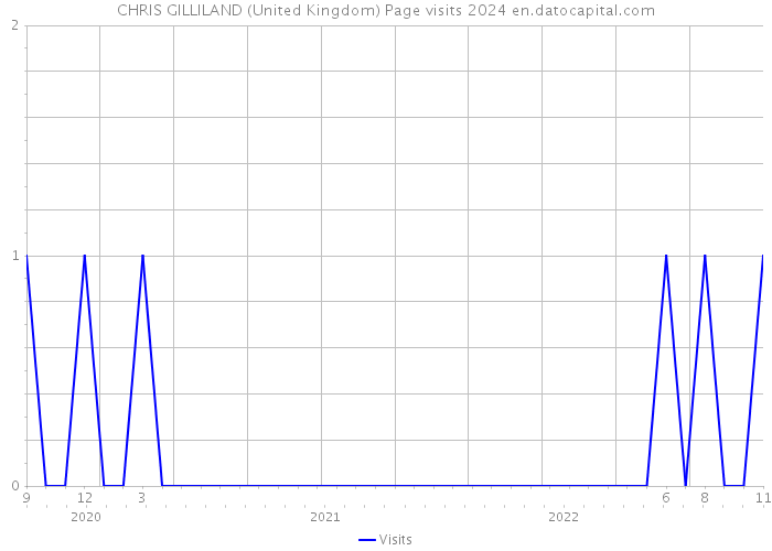 CHRIS GILLILAND (United Kingdom) Page visits 2024 
