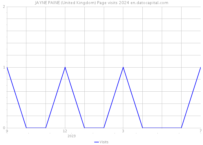 JAYNE PAINE (United Kingdom) Page visits 2024 