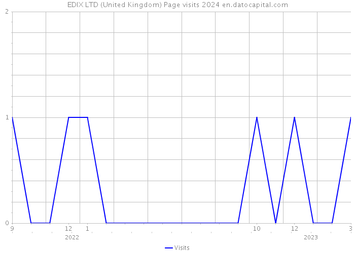 EDIX LTD (United Kingdom) Page visits 2024 