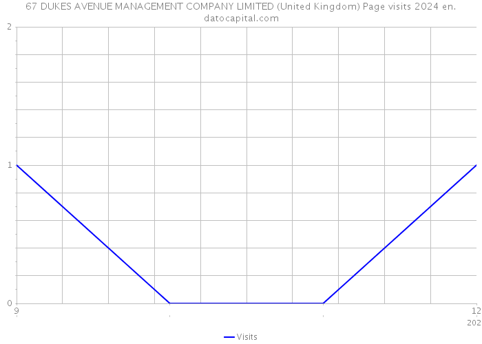 67 DUKES AVENUE MANAGEMENT COMPANY LIMITED (United Kingdom) Page visits 2024 