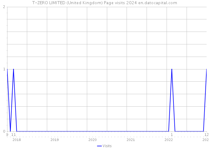 T-ZERO LIMITED (United Kingdom) Page visits 2024 