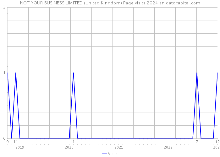 NOT YOUR BUSINESS LIMITED (United Kingdom) Page visits 2024 