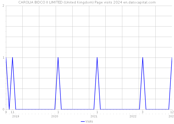 CAROLIA BIDCO II LIMITED (United Kingdom) Page visits 2024 