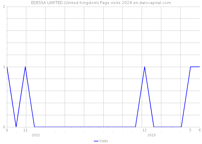 EDESSA LIMITED (United Kingdom) Page visits 2024 