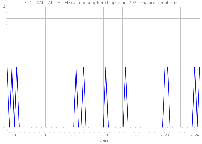 FLINT CAPITAL LIMITED (United Kingdom) Page visits 2024 