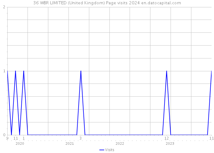 36 WBR LIMITED (United Kingdom) Page visits 2024 