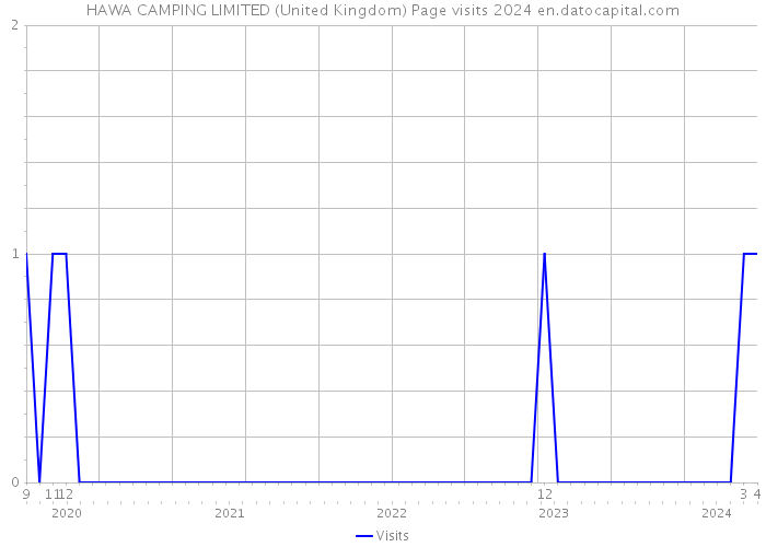 HAWA CAMPING LIMITED (United Kingdom) Page visits 2024 