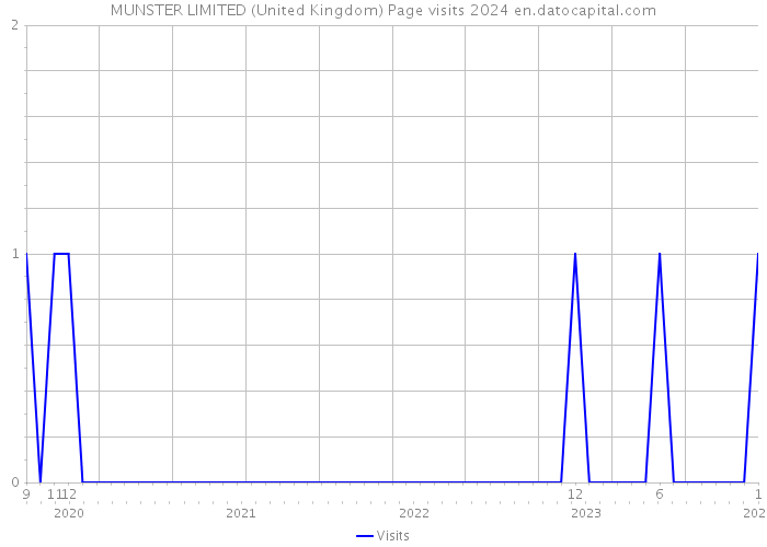 MUNSTER LIMITED (United Kingdom) Page visits 2024 