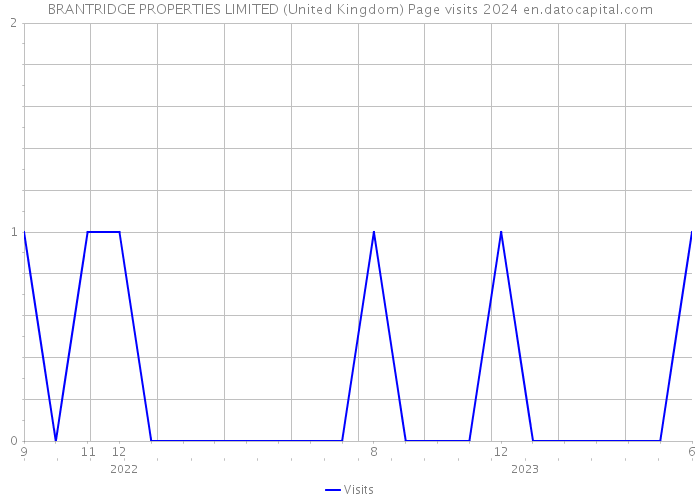 BRANTRIDGE PROPERTIES LIMITED (United Kingdom) Page visits 2024 